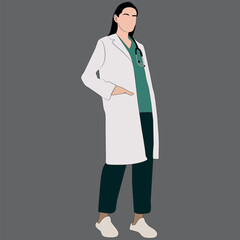 young doctor with stethoscope