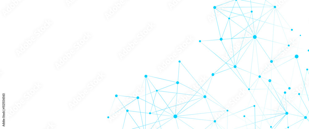 Poster vector abstract minimalist lines and dots technology pattern geometric background