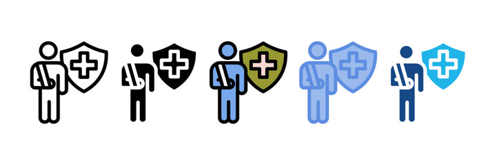 Casualty Insurance Icon Element For Design