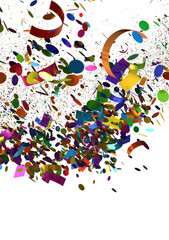 Vibrant confetti explosion, perfect for festive designs.  Download now!