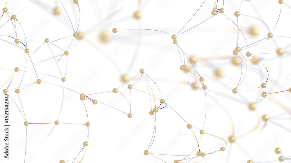 Poster stock photo of abstract network connections. perfect for technology, communication, and connection t