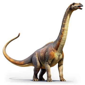 Saltasaurus Loricatus Clean on White Background