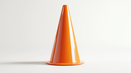 traffic cone on a white background