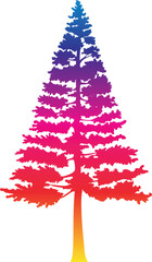 Christmas Trees Pictogram Set