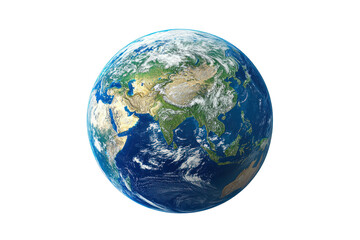 Global View: The earth, a captivating blue marble, floats gracefully in the cosmos. A high-angle shot unveils continents. This photograph signifies the planet and its vast ecosystems.