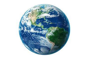 Earth: A photorealistic image of our planet Earth, highlighting the continents, oceans, and atmosphere from a space view
