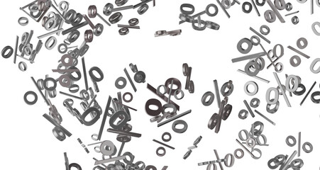 percent sign rain  percentage icon interest rate