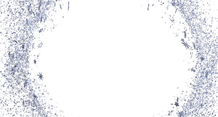 Elegant silver glitter and stars border. Perfect for invitations, cards, and more.