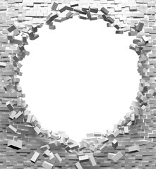 broken wall frame