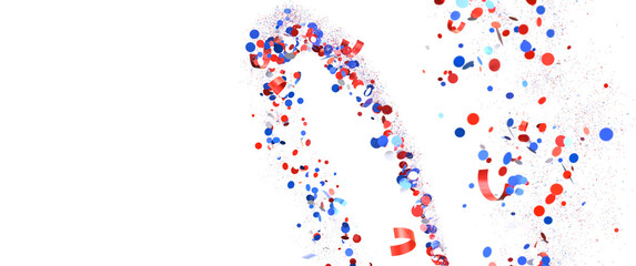 Confetti -  Independence Day background with Confetti.
