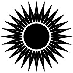 abstract sun icon