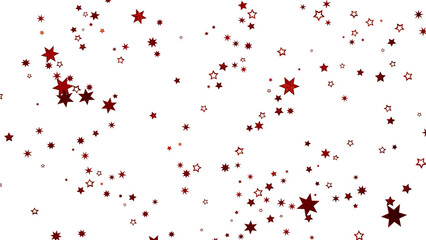 Beautiful red stars scattered on a white background. Perfect for festive designs.