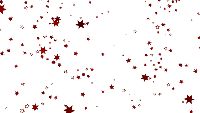 Beautiful red stars scattered across a white background. Perfect for festive designs.