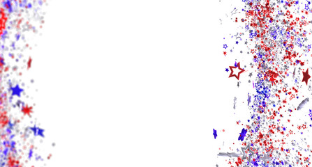  Festive backdrop with red, white, and blue stars. Perfect for Independence Day, Memorial Day, or 4th of July designs.
