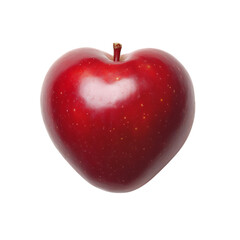 red apple Heart shaped