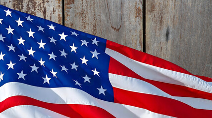 The United States flag in white background. For US Memorial Day.