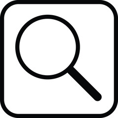 Vector icon of search designed for general usage in apps, websites, and interfaces.