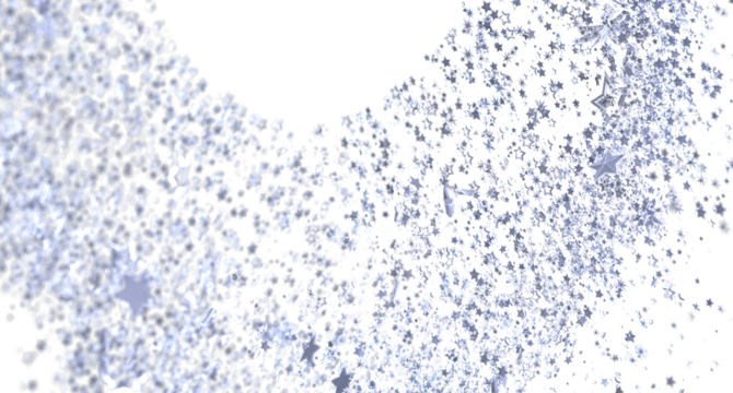 Stunning abstract background with silver stars bursting across a white backdrop. Perfect for festive designs.