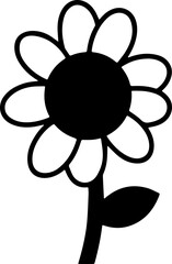 SUNFLOWER TRANSPARENT IMAGE ICON VECTOR 