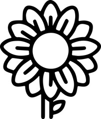 SUNFLOWER TRANSPARENT IMAGE ICON VECTOR 
