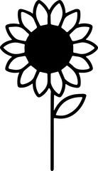 SUNFLOWER TRANSPARENT IMAGE ICON VECTOR 