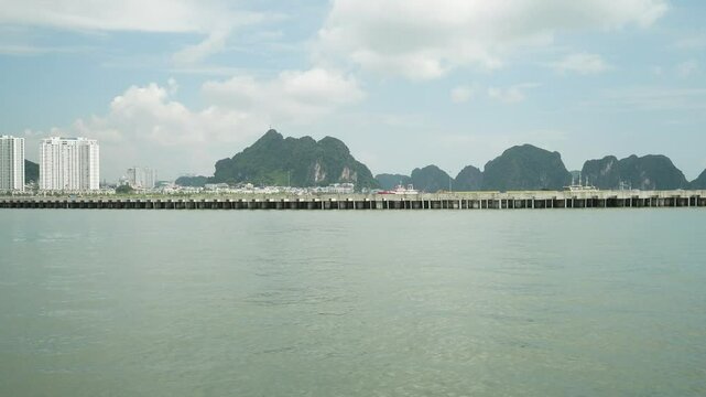Panoramic View of Ha Long City and Bay: Where Nature Meets Urban Vietnam