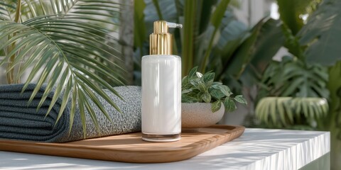 Skin Care Routine with Serum Application for Hydration and Rejuvenation at Home