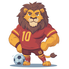 illustration-lion-soccer-player-mascot
