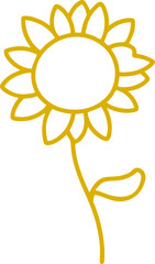 sunflower transparent image vector illustration 