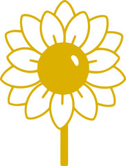sunflower transparent image vector illustration 