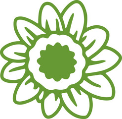 sunflower icon transparent vector illustration pattern background icon cute