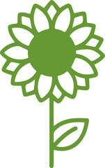 sunflower icon transparent vector illustration pattern background icon cute