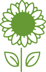 sunflower icon transparent vector illustration pattern background icon cute