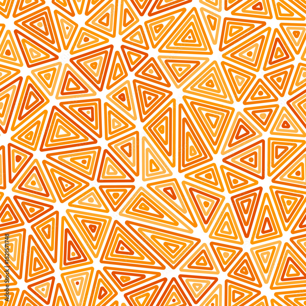 Poster triangle shapes background. medium triangles size. multiple repeated inner triangles. mono tone colo