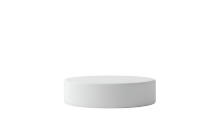 White Cylinder Pedestal Mockup Product Display 3D Render Stage Platfor