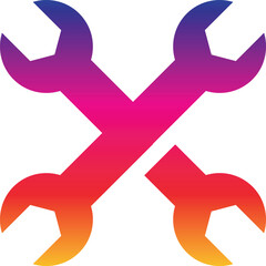 wrench icons set. Wrench vector icon. Spanner symbol