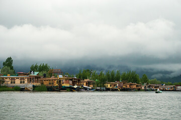 lake in the mountains - Dal lake Kashmir, India