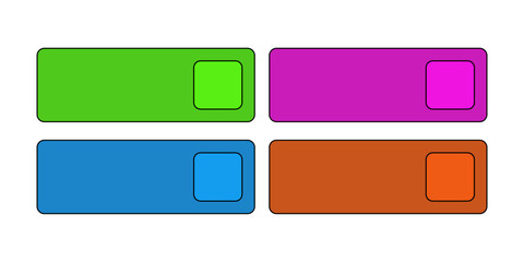 Fototapeta premium CTA button template set.