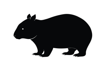 Fototapeta premium vector illustration of a wombat icon