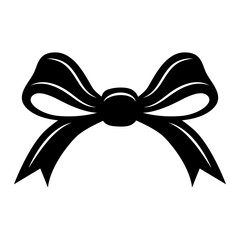 Bow silhouette for decoration