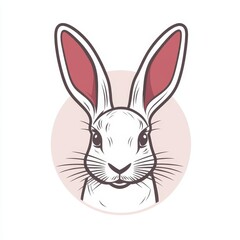 Obraz premium The icon with a Rabbit theme is perfect for incorporating into web, apk, or using as additional embellishments for Chinese New Year projects