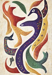 A modern set of dragons, including a little fairy dragon, a cheerful Chinese oriental dragon, and a cute fantasy dragon, are part of the Chinese New Year symbols for 2012, presented in a sketchy and