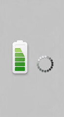 Obraz premium Battery icon / loading symbo