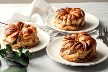 Individual Chocolate Babkas – Artisan Braided Sweet Breads