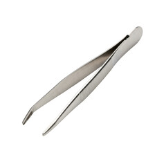 Fototapeta premium Metal tweezers isolated on transparent background