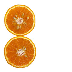 orange isolated on white background