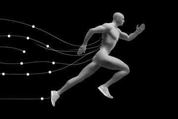 simplified diagram of human movement mechanics emphasizing biomechanics and neural networks