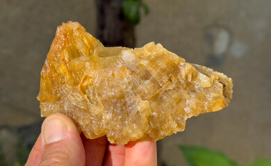 crystal quartz, bright and honey colored precious stones