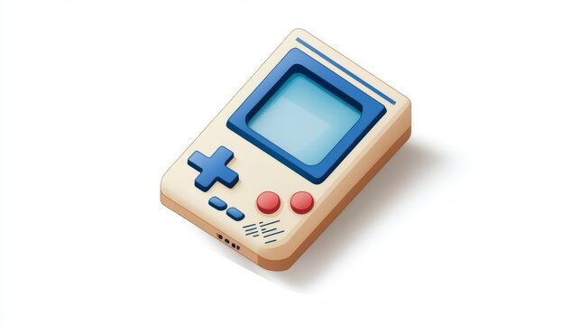 Vintage gaming console with a minimalist design, perfect for nostalgic gaming enthusiasts and retro game lovers.
