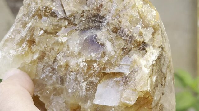 crystal quartz, bright and honey colored precious stones